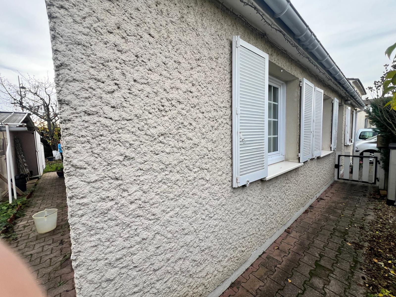 Façade de maison avant travaux d'ITE à Baillet-en-France dans le Val-d'Oise