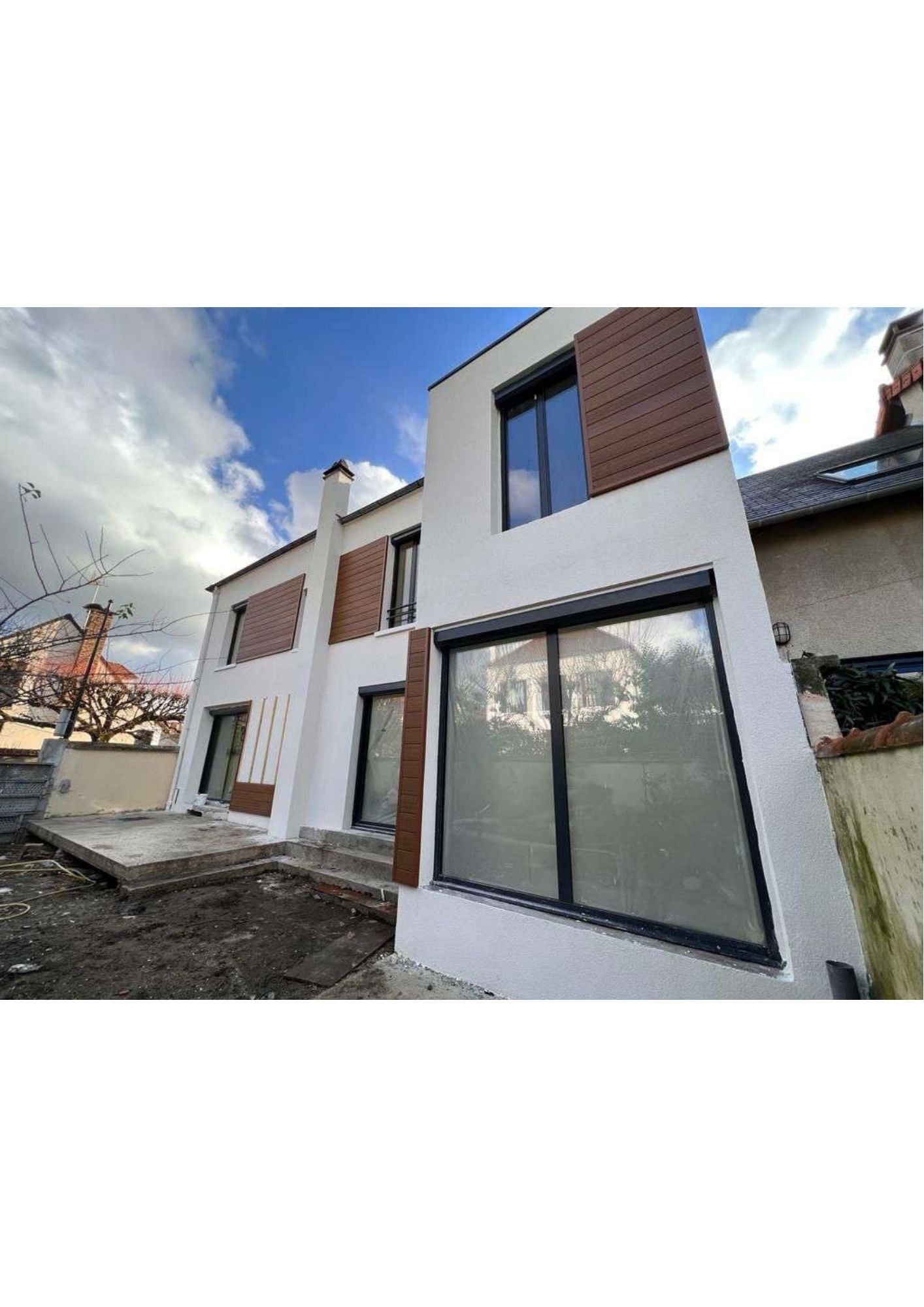Chantier isolation thermique extérieure en cours avenue Oudinot Joinville-le-Pont 94
